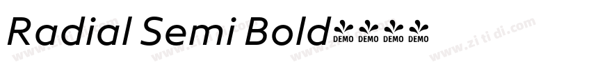 Radial Semi Bold字体转换